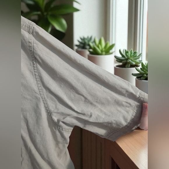 Croft & Barrow Men's Gray Button-Down Shirt Size X-Large - Picture 6 of 11